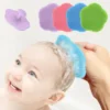 Silicone Shampoo Brush for Baby Infant Bathing Soft Silicone Boys Kids Shower Brush Head Hair Washing Massage Brushes Wipe Comb