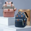 Baby Travel Backpack Fashionable mommy bag with foldable infant bed and storage compartments