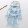 Warm Soft Children Flannel Pajamas Boy Astronaut Robe Winter Christmas Kids Bathrobe Baby Girl Homewear Child Sleepwear 2-12Year