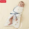 Baby Sleeping Bag For Newborn Summer Thin Soft Cotton Boys Girls Wrap Sleepwear 0-3M Adjustable Breathable Baby Swaddle Blanket