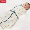 Baby Sleeping Bag For Newborn Summer Thin Soft Cotton Boys Girls Wrap Sleepwear 0-3M Adjustable Breathable Baby Swaddle Blanket