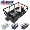 ANGDUO 71in Large Baby Playpen Anti-Slip Baby Activity Fence Play Yard With Breathable Mesh Play Yard For Infant Children Gifts