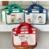 Snoopy Canvas Multifunction Handbag Boys and Girls Cartoon Cute Tote Bag Desktop Organizer storage Bag shopping bag