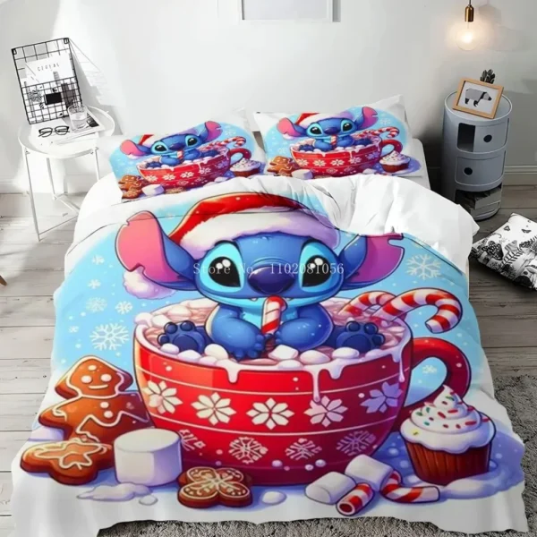 Lilo Stitch Duvet Cover Bedding Set Bedroom Special Anime Cartoon 3D Colorful Printing Full Size Children's Bedroom Decoration