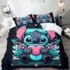 Lilo Stitch Duvet Cover Bedding Set Bedroom Special Anime Cartoon 3D Colorful Printing Full Size Children's Bedroom Decoration