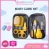 8PCS Baby Grooming Kit, Nail Clipper, Brush, Nasal Aspirator, Comb, and EVA Case for Newborn Care Essentials