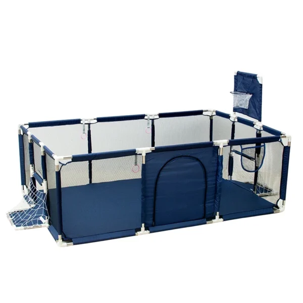 Children's Playpen Large Baby Playground Activities for Baby corralitos with Football Goal Children's Fence Game Playpen