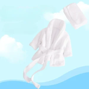 Newborn Photography Bathrobe Baby Bathing Pajamas Photo Studio Photography Clothing Baby Thickened Coral Velvet Bathrobe Pajamas