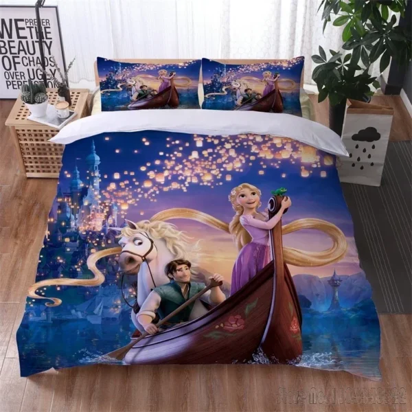 Princess Snow White Ariel Belle Aurora Cinderella Duvet Cover Set HD Cover for Kids Bedding Sets Bedclothes Bedroom Decor