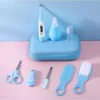 8PCS Baby Grooming Kit, Nail Clipper, Brush, Nasal Aspirator, Comb, and EVA Case for Newborn Care Essentials