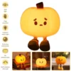 Night Light Cute Lamp Pumpkin Touch Sensor Lamp Christmas Night Lamp Silicone LED Rechargeable Lamp