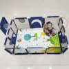 Children's Playpen Large Baby Playground Activities for Baby corralitos with Football Goal Children's Fence Game Playpen
