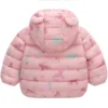 Baby Boys Girls Jackets For Kids Cartoon Bear Zipper Coats Autumn Boys Warm Hooded Down Jackets Children Christmas Outerwear