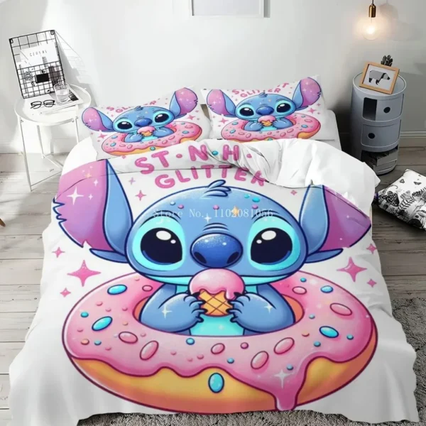 Lilo Stitch Duvet Cover Bedding Set Bedroom Special Anime Cartoon 3D Colorful Printing Full Size Children's Bedroom Decoration