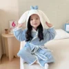 Cinnamoroll My Melody Girl Nightgown Bathrobe Hot Sanrio Kuromi Kawaii Child Long Style Pajamas Cartoon Gift New Cute Bathrobe