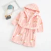 Warm Soft Children Flannel Pajamas Boy Astronaut Robe Winter Christmas Kids Bathrobe Baby Girl Homewear Child Sleepwear 2-12Year
