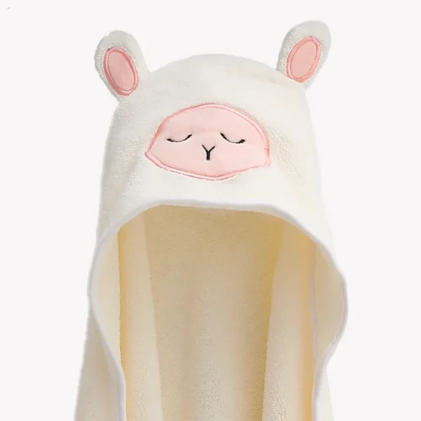 Children's Towel Cloak Quick-Drying Coral Velvet Robe Cartoon Cape Baby Darling Hooded