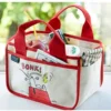 Snoopy Canvas Multifunction Handbag Boys and Girls Cartoon Cute Tote Bag Desktop Organizer storage Bag shopping bag